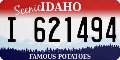 ID license plate I621494
