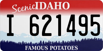 ID license plate I621495