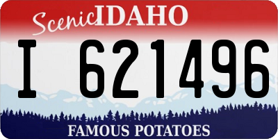 ID license plate I621496