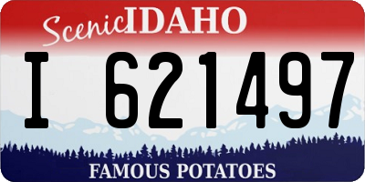 ID license plate I621497
