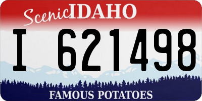 ID license plate I621498