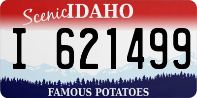 ID license plate I621499