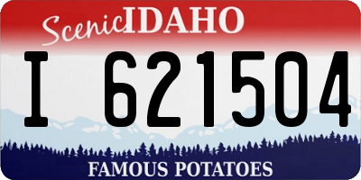 ID license plate I621504