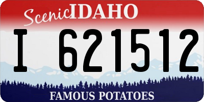 ID license plate I621512