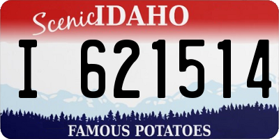 ID license plate I621514