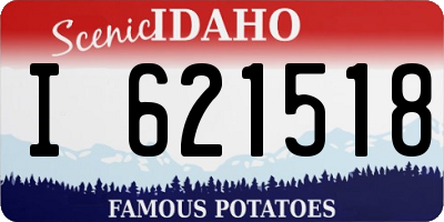 ID license plate I621518