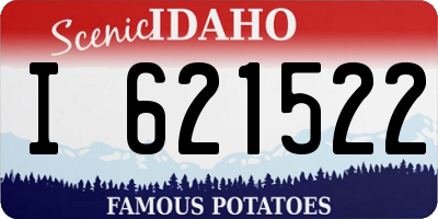 ID license plate I621522