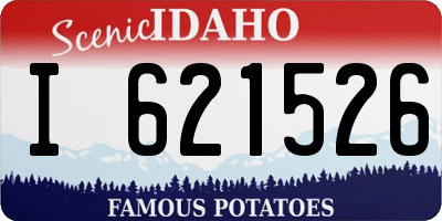 ID license plate I621526
