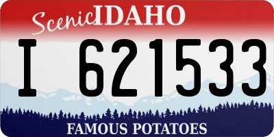 ID license plate I621533