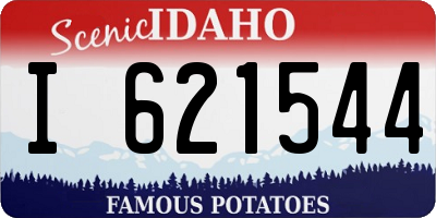 ID license plate I621544
