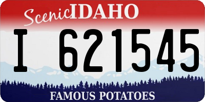 ID license plate I621545