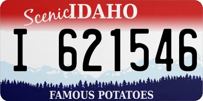 ID license plate I621546