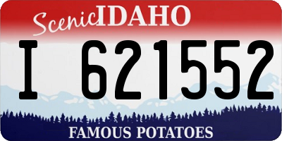 ID license plate I621552