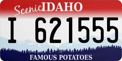 ID license plate I621555