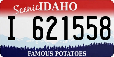 ID license plate I621558