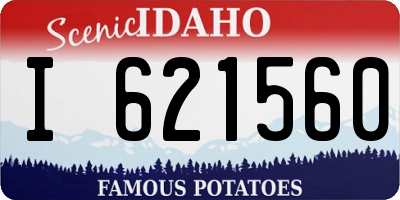 ID license plate I621560