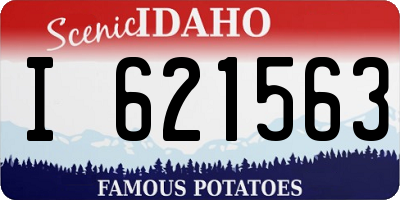 ID license plate I621563
