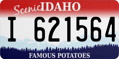 ID license plate I621564