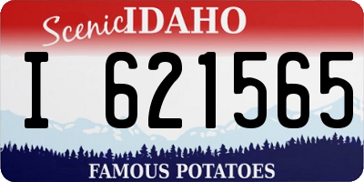 ID license plate I621565