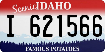 ID license plate I621566