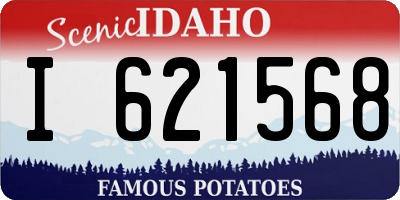 ID license plate I621568