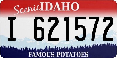 ID license plate I621572