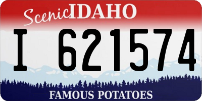 ID license plate I621574