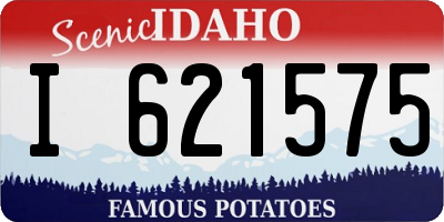 ID license plate I621575