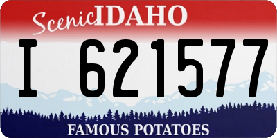 ID license plate I621577