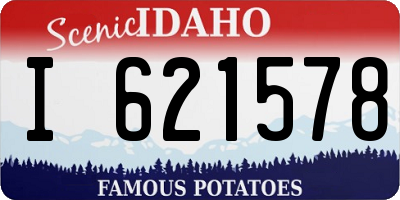 ID license plate I621578