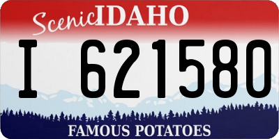 ID license plate I621580