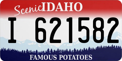 ID license plate I621582