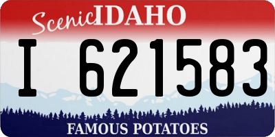 ID license plate I621583