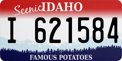 ID license plate I621584