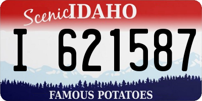 ID license plate I621587