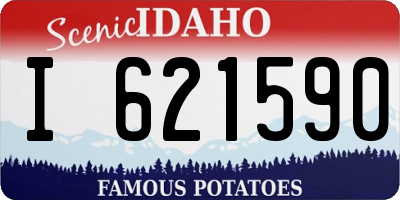 ID license plate I621590