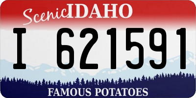 ID license plate I621591