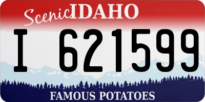 ID license plate I621599