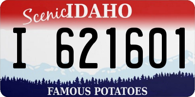 ID license plate I621601