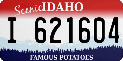 ID license plate I621604