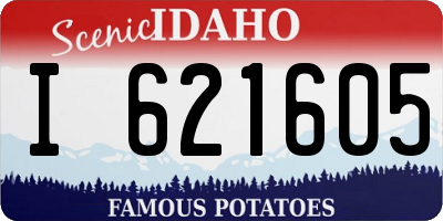 ID license plate I621605