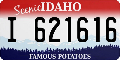 ID license plate I621616