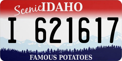 ID license plate I621617