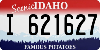 ID license plate I621627