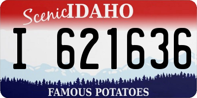 ID license plate I621636