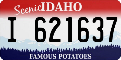 ID license plate I621637