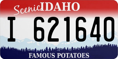 ID license plate I621640