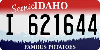 ID license plate I621644