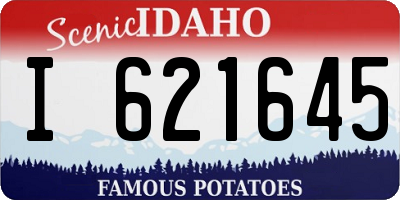 ID license plate I621645