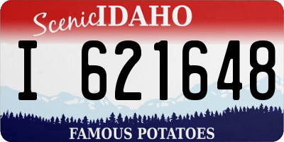 ID license plate I621648